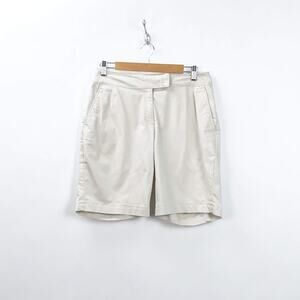 2/$30 Nike Golf 8 Womens Beige Bermuda Chino Golf Shorts